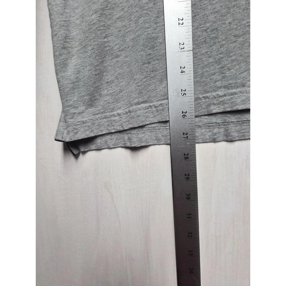 Nike Polo Shirt Mens Size XL Short Sleeve Grey with Black Swoosh